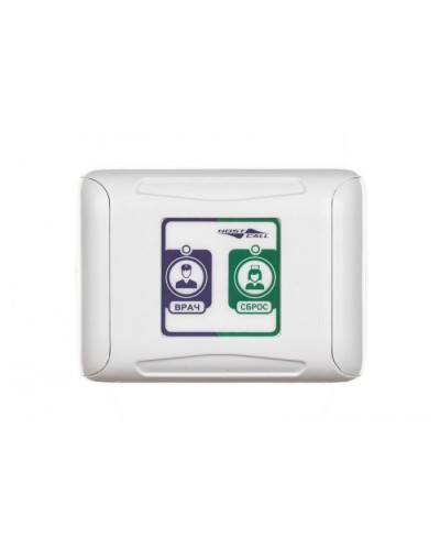 Кнопка присутствия/сброса и вызова врача Hostcall MP-434W2 в Красногорске Система оповещения и трансляции Hostcall Pintop.ru