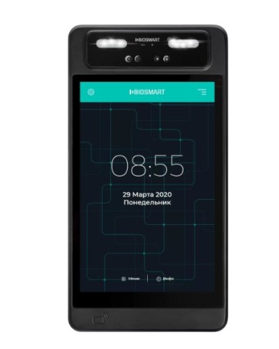 Терминал для биометрической идентификации по геометрии лица BioSmart QUASAR-MFR в Красногорске Контроллеры Pintop.ru