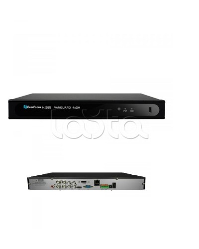 Видеорегистратор 4-канальный EverFocus VANGUARD II 4x2H в Красногорске Видеорегистраторы гибридные Pintop.ru