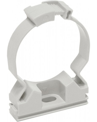 ELASTA Хомутный держатель CFC25 серый IEK (CTA10MP-CFC25-K41-100) в Красногорске Стяжки-хомуты Pintop.ru