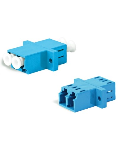 Адаптер оптический проходной LC/UPC-LC/UPC, SM, duplex, корпус пластиковый, синий, белые колпачки LC/UPC-LC/UPC Hyperline FA-P11Z-DLC/DLC-N/WH-BL в Красногорске Проходные адаптеры и розетки оптические Pintop.ru