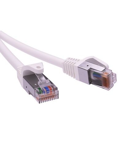 Патч-корд экранированный CAT6 F/UTP 4х2, LSZH, белый, 5м DKC RN6FU4550WH в Красногорске Патчкорды (медные) Pintop.ru