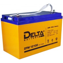 Аккумулятор свинцово-кислотный Delta DTM 12100 L