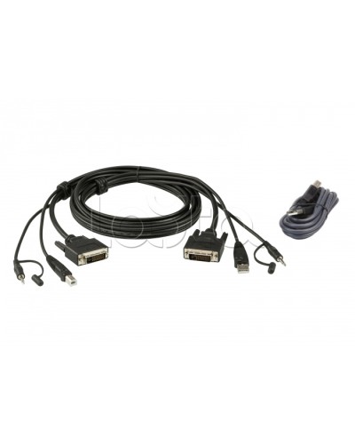 Комплект кабелей USB, DVI-D Dual Link для защищенного KVM-переключателя (1.8м) ATEN 2L-7D02UDX2 в Красногорске Видеоусилители, Модуляторы, Делители Pintop.ru