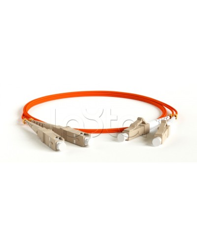 Патч-корд волоконно-оптический многомодовый MM 50/125, LC-SC, duplex, LSZH, 1 м Hyperline FC-D2-50-LC/PR-SC/PR-H-1M-LSZH-OR в Красногорске Патч-корды оптические Pintop.ru