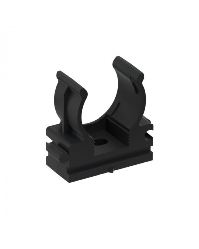 CFQ20 Держатель (клипса) для труб, для монтажного пистолета D20мм, цвет чёрный (10шт) Экопласт (41520-10BL) в Красногорске Держатели, клипсы, скобы Pintop.ru