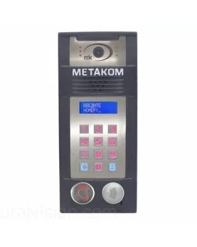 Многоабонентый антивандальный блок вызова со встроенной гибридной видеокамерой Метаком MК2018-MFCGVH в Красногорске Блоки вызова многоабонентные Pintop.ru