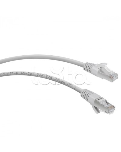 Патч-корд FTP, категория 5е, 1 м, LSZH, экранированный, серый Cabeus PC-FTP-RJ45-Cat.5e-1m-LSZH в Красногорске Патчкорды (медные) Pintop.ru