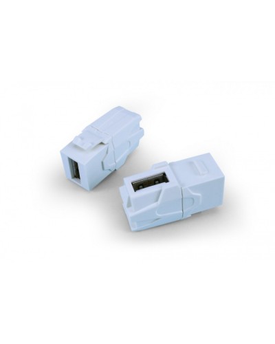 Вставка формата Keystone Jack Hyperline (KJ1-USB-VA3-WH) в Красногорске Кроссы оптические Pintop.ru