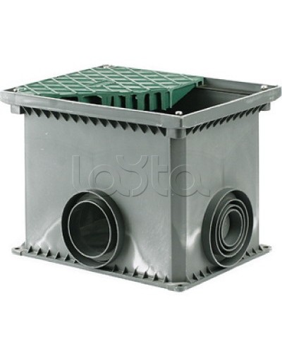 Колодец переходной смотровой 335х240х255 с крышкой для двустенных труб DKC 025002 в Красногорске Повороты, муфты, тройники Pintop.ru