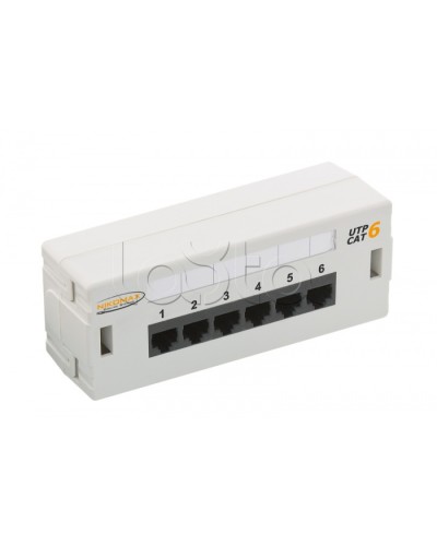 Патч-панель 19, 6xRJ45 NIKOMAX (NMC-WP06UE2-GY) в Красногорске Патч панель Pintop.ru