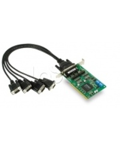 Плата 4-х портовая промышленная RS-232/422/485 для шины Universal PCI + кабель Moxa CP-134U-DB9M в Красногорске Сетевые карты Pintop.ru