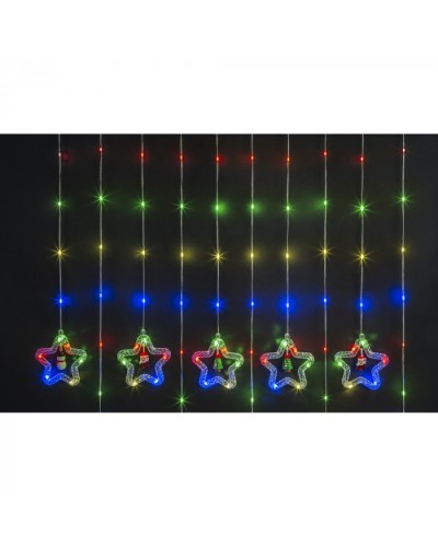 Гирлянда Navigator 95 014 NGF-D035-03 (бахрома звезды и фигурки RGBY 3*0.6м IP20 в Красногорске Источники света(Лампы) Pintop.ru