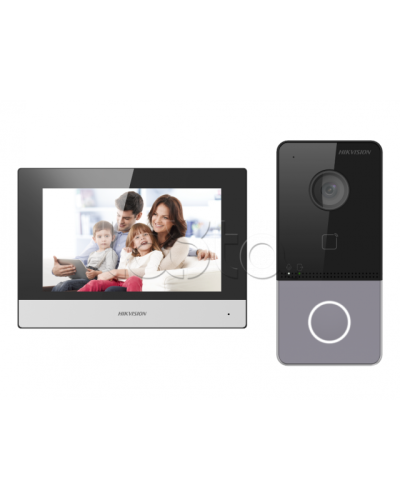 Комплект IP видеодомофона с Wi-Fi Hikvision DS-KIS603-P(C) в Красногорске Комплекты домофонов Pintop.ru