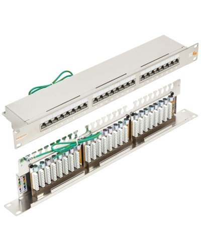 Патч-панель 19, 1U, 24xRJ45 кат.6А NIKOMAX NMC-RP24SA2-1U-MT в Красногорске Патч панель Pintop.ru