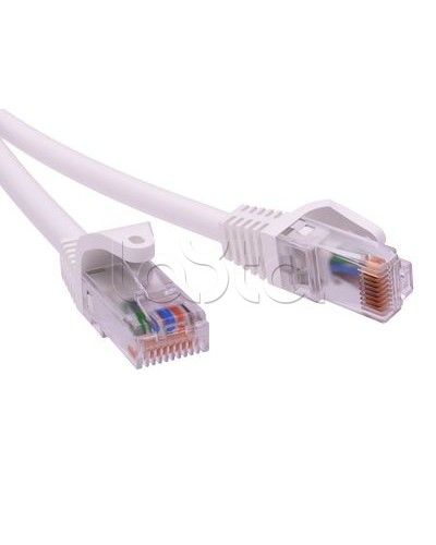 Патч-корд неэкранированный CAT6 U/UTP 4х2, LSZH, белый, 1м DKC RN6UU4510WH в Красногорске Патчкорды (медные) Pintop.ru