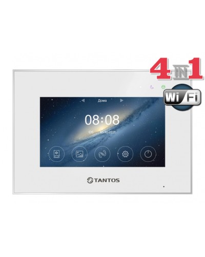 Монитор цветного видеодомофона Tantos Marilyn HD Wi-Fi IPS (White) в Красногорске Абонентские видеоустройства Pintop.ru