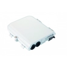 Бокс оптический настенный FTTx, IP65, 8 адаптеров, белый Eurolan (48P-00-08-65WT)