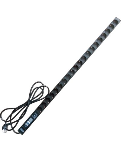 Блок розеток вертикальный 20xSchuko, 250V, 16A, шнур 3 метра, вилка Schuko TWT TWT-PDV-20GS-GP в Красногорске Блоки розеток Pintop.ru