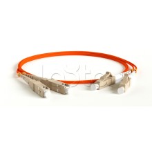 Патч-корд волоконно-оптический MM 50/125, LC-SC, duplex, LSZH, 10 м Hyperline FC-D2-50-LC/PR-SC/PR-H-10M-LSZH-OR (FC-50-LC-SC-PC-10M)