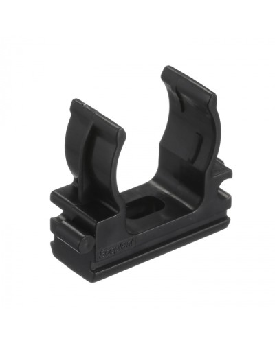 CF20G Держатель (клипса), без галогена, для труб D20мм, цвет чёрный (50 шт/упак) Экопласт (41720-50HF-BL) в Красногорске Держатели, клипсы, скобы Pintop.ru