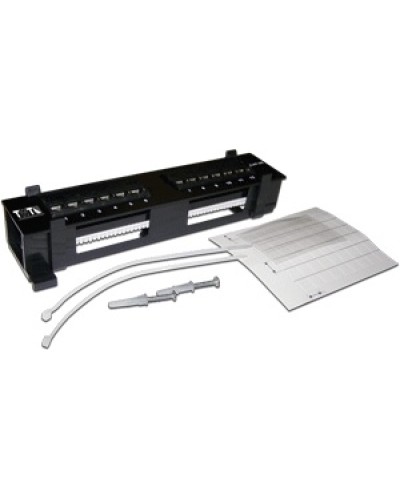Патч-панель настенная горизонтальная 12 портов RJ-45 TWT TWT-PP12UTP-H в Красногорске Патч панель Pintop.ru