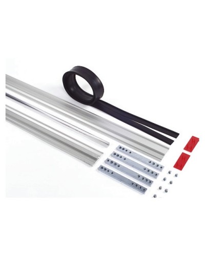 Пара торцевых заглушек для декорирования зажимных профилей на цельностеклянных полотнах Faac 105405 в Красногорске Запчасти для шлагбаумов и автоматики Pintop.ru