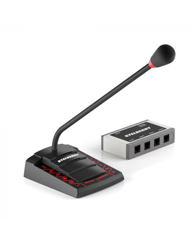 Пульт громкого оповещения STELBERRY F-742 в Красногорске Микрофонные консоли и микрофоны Pintop.ru