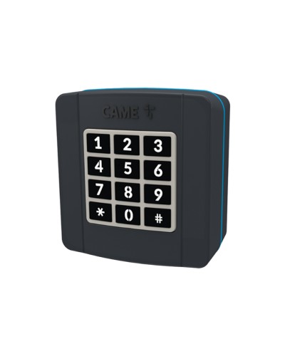 Проводная накладная кодонаборная клавиатура Came 806SL-0280 - SELT1BDG, подключаемая к шине CXN, 12 кнопок, синяя подсветка, RAL7024 в Красногорске Запчасти для шлагбаумов и автоматики Pintop.ru