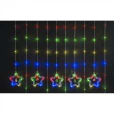 Гирлянда Navigator 95 012 NGF-D035-01 (бахрома звезды и фигурки WW 3*0.6м IP20)