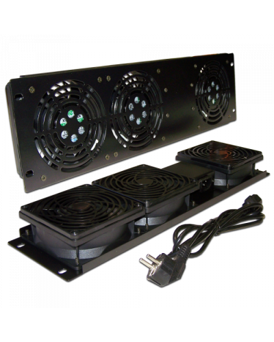 Блок 3-х вентиляторов 19 вертикальный, без термостата, 3U TWT (TWT-CB-FANV3-RACK) в Красногорске Вентиляторные модули Pintop.ru