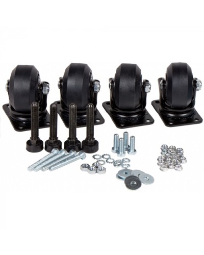 Комплект усиленных роликов и ножек для шкафов DCS LANMASTER (LAN-DC-CB-R+F-SET) в Красногорске Аксессуары для стоек и шкафов Pintop.ru