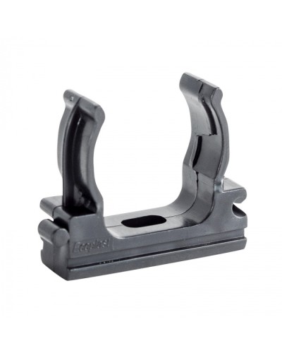 CF32G Держатель (клипса), без галогена, для труб D32мм, цвет чёрный (10шт) Экопласт (41732-10HF-BL) в Красногорске Держатели, клипсы, скобы Pintop.ru