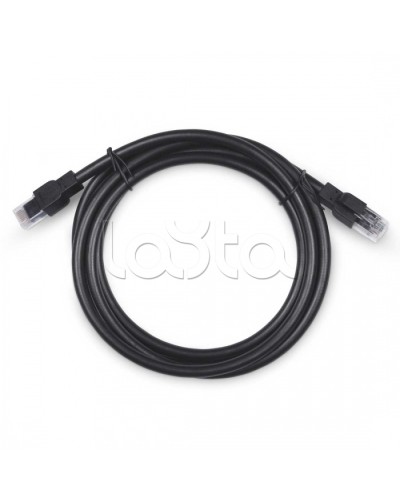 Патч-корд U/UTP, категория 6a, 2xRJ45/8p8c, неэкран. армир. гофр. стальной лентой, черный, РЕ, внешний, 2м Cabeus PC-ARM-UTP-RJ45-Cat.6a-2m-PE в Красногорске Патчкорды (медные) Pintop.ru