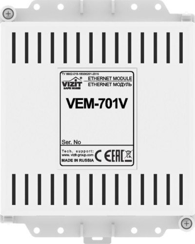 Ethernet модуль Vizit VEM-701V в Красногорске Аксессуары для многоабонентных систем Pintop.ru