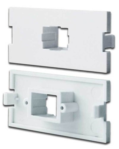 Вставка модульная под SC симплексный адаптер в розетку LAN-MB, белая LANMASTER LAN-MBP-1SC-WH в Красногорске Коннекторы Pintop.ru