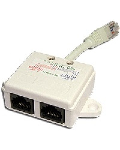 Y-адаптер 1 телефонный и 1 компьютерный порт TWT TWT-Y-E2-U2 в Красногорске Проходные адаптеры Pintop.ru