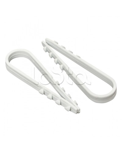 Дюбель-хомут для круглого кабеля (11-18мм) белый (100шт.) EKF PROxima (plc-ncc-11x18w) в Красногорске Крепеж: Дюбели, шурупы, саморезы Pintop.ru