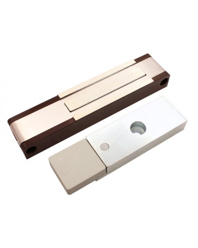 Электромагнитный замок с датчиком состояния двери ALeko ALM-150P (12В коричневый) в Красногорске Электромагнитные замки Pintop.ru