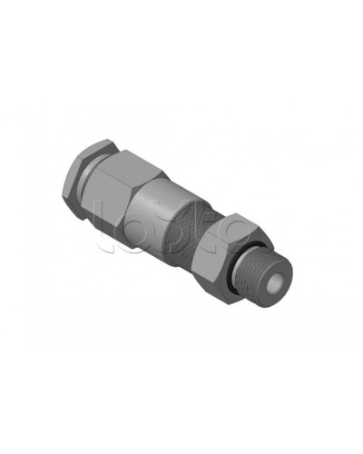 Кабельный ввод для бронированного кабеля с двойным уплотнением, резьбой G1/2, внешним диаметром кабеля D=8-12 мм и проходным диаметром кабеля d=4-8 мм Спектрон КВБ-12/8-2У-М-G1/2 в Красногорске Аксессуары для кабель-канала Pintop.ru