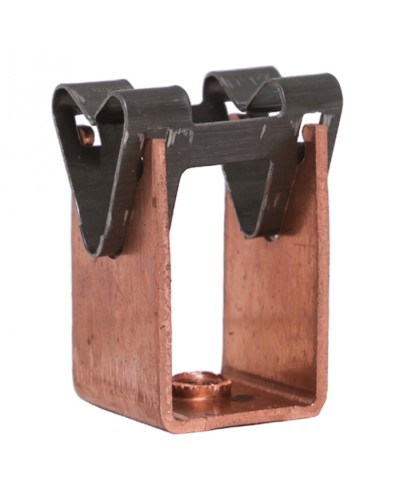 Держатель токоотвода металлический 35мм, L=20мм, Ni/Сu EKF PROxima (lp-d2115-20-cu) в Красногорске Электротехническое оборудование Pintop.ru