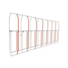 Шторка стрелы шлагбаумов GT высотой 1,3 м (модуль 1721 мм) Came 803XA-0350