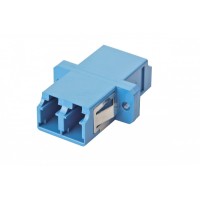 Оптический адаптер OS2, дуплекс LC, с фланцами, синий Eurolan (36A-S2-2L-02BU)