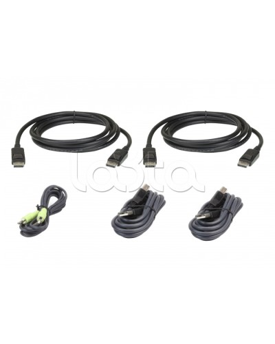 Комплект кабелей USB, DisplayPort, Dual Display для защищенного KVM-переключателя (3м) ATEN 2L-7D03UDPX5 в Красногорске Видеоусилители, Модуляторы, Делители Pintop.ru