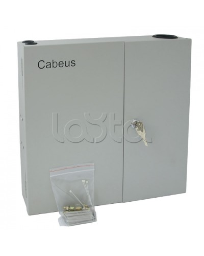 Бокс оптический настенный 19 на 16 SC/2xLC портов Cabeus FO-WL-16SC-K в Красногорске Кросс оптический Pintop.ru