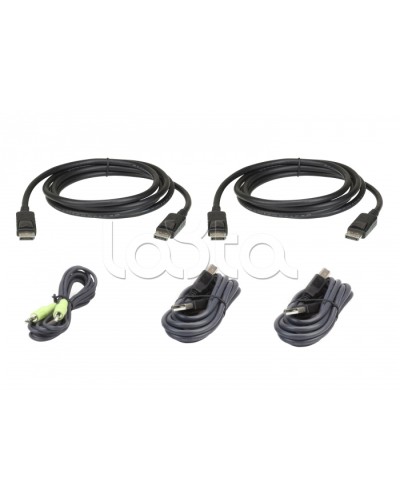 Комплект кабелей USB, DisplayPort, Dual Display для защищенного KVM-переключателя (1.8м) ATEN 2L-7D02UDPX5 в Красногорске Видеоусилители, Модуляторы, Делители Pintop.ru
