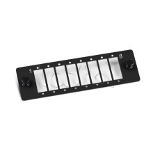 Адаптерная панель на 8 SC duplex Cabeus FO-FP-8SC-D-BK