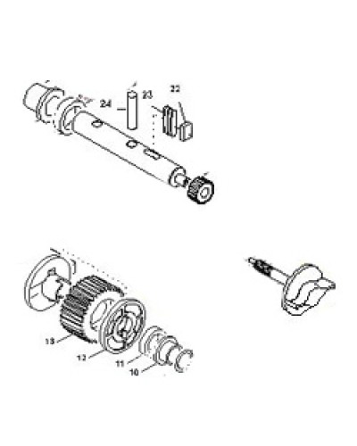Выходной вал BX-E, BX-E241 Came 119RIBX015 в Красногорске Запчасти для шлагбаумов и автоматики Pintop.ru