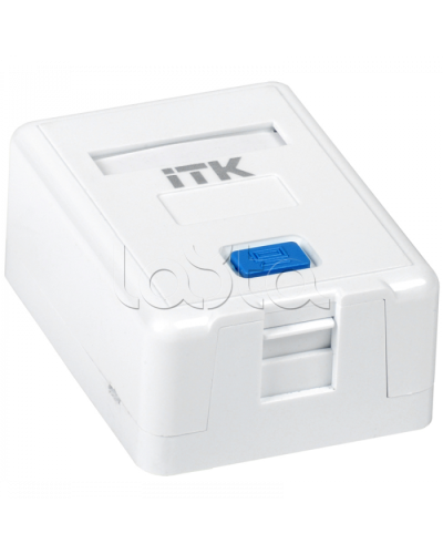 ITK Корпус настенной розетки для 1 мод. Keystone Jack (CS2-012) в Красногорске Коннекторы Pintop.ru