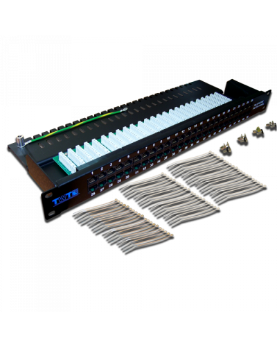 Патч-панель телефонная, 19, 1U, 50 портов RJ-45 TWT (TWT-PP50TEL45) в Красногорске Патч панель Pintop.ru
